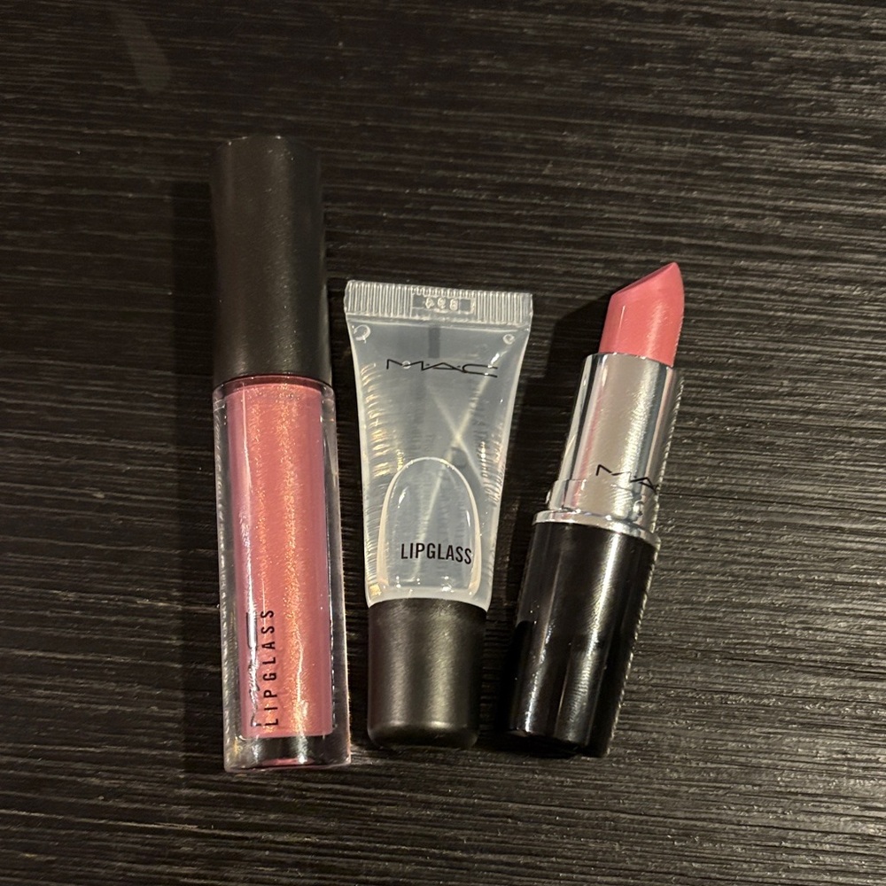 MAC Cosmetics Lipglass and Lipstick Trio